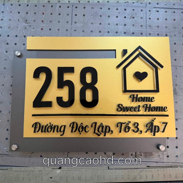 Biển số nhà Home sweet home