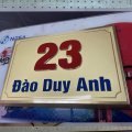 Biển số nhà màu vàng