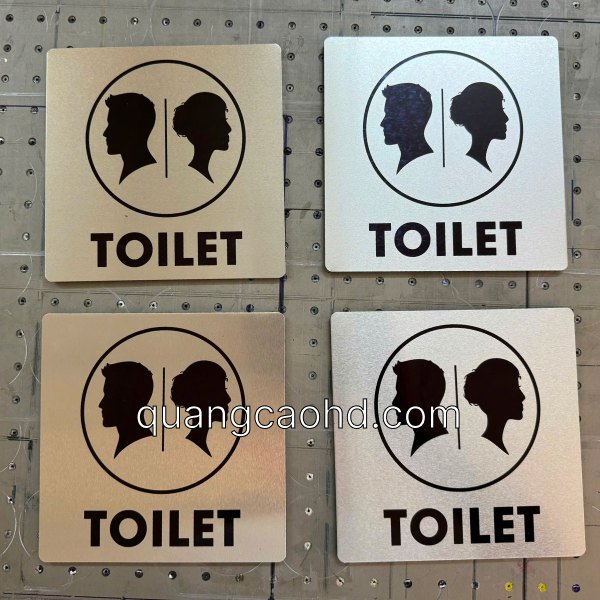 Biển toilet thiết kế riêng