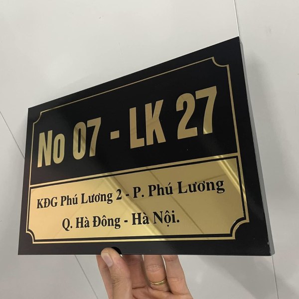 Làm biển số nhà